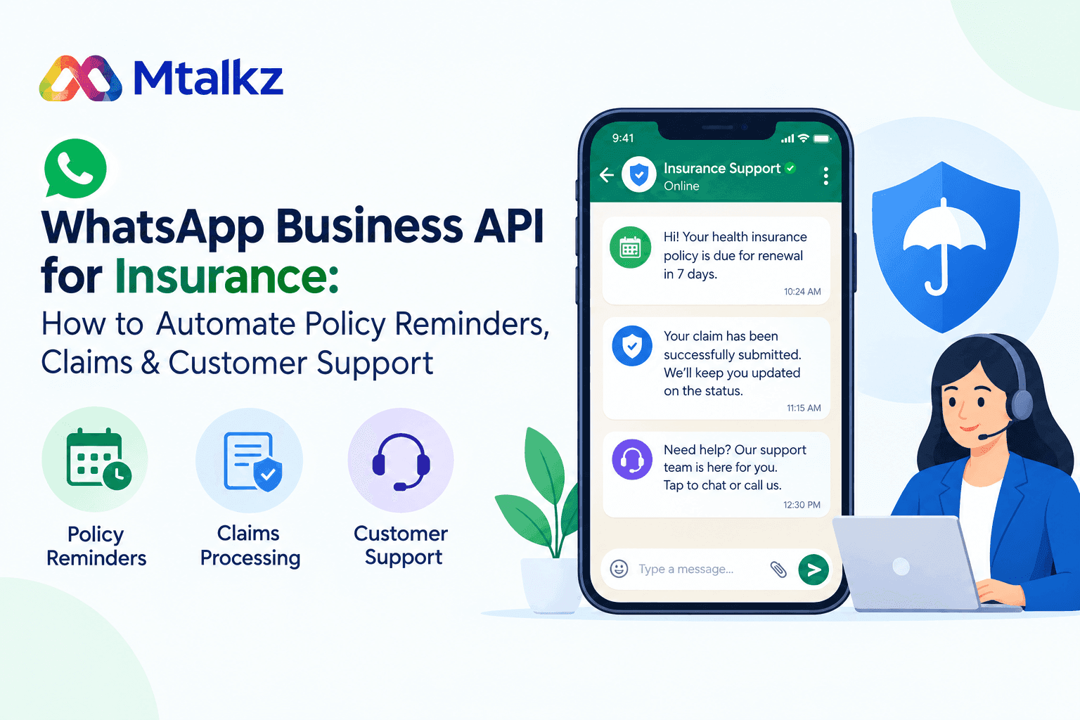 WhatsApp Business API for Insurance: How to Automate Policy Reminders, Claims & Customer Support