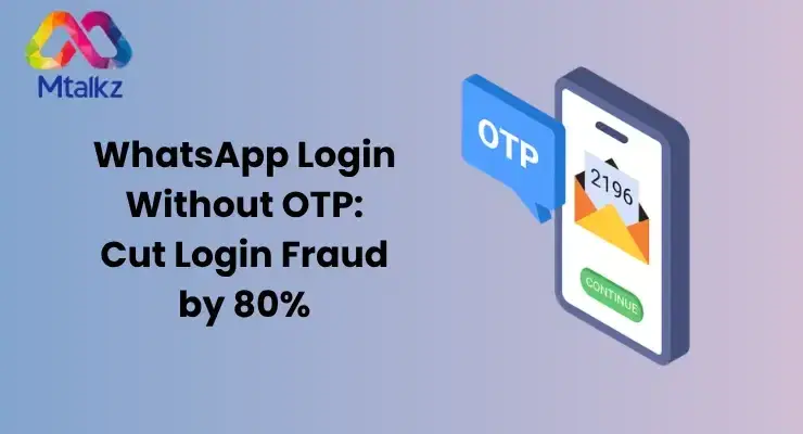 WhatsApp Login Without OTP: Cut Login Fraud by 80% and Recover Lost Conversions