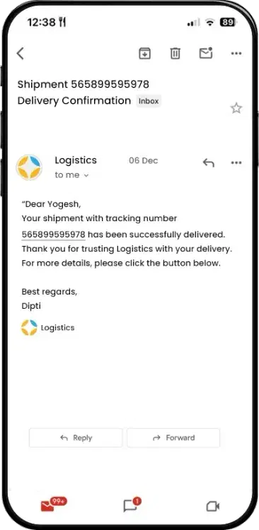 Email Solution for Logistics